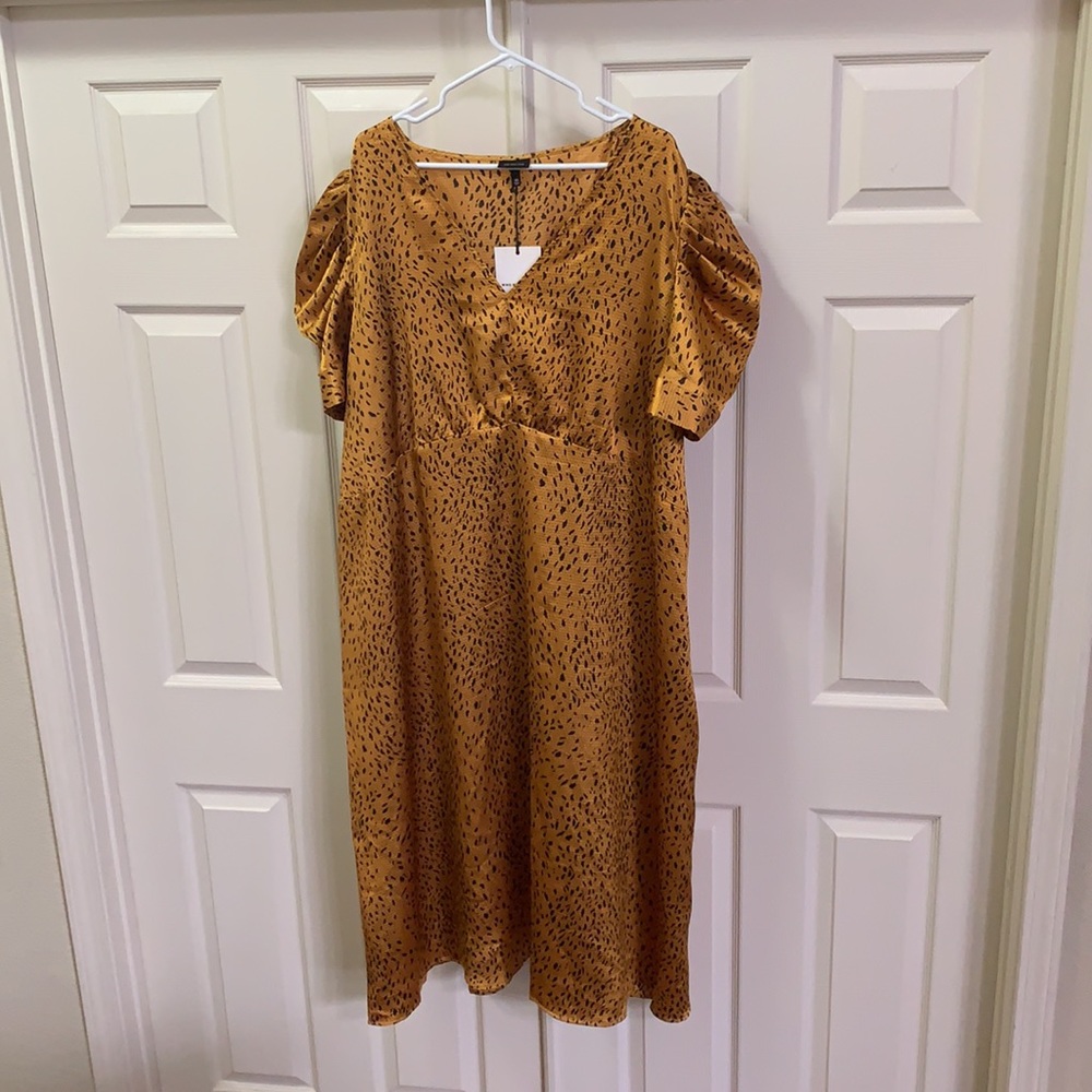 Who What Wear Cheetah Print Dress